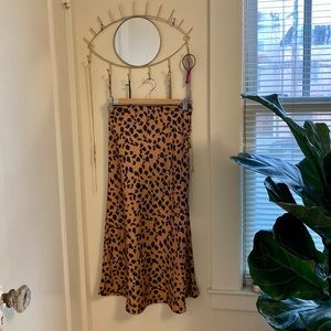 Urban Outfitters animal print midi skirt, size S